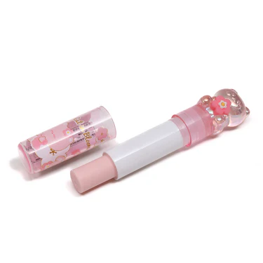 Lipstick-Shaped Eraser -Kitten & Cherry Blossom
