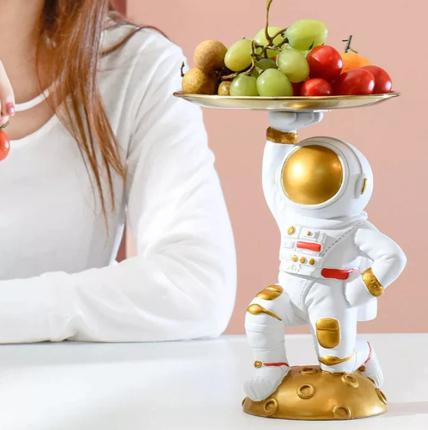 Astronaut With Brass Tray