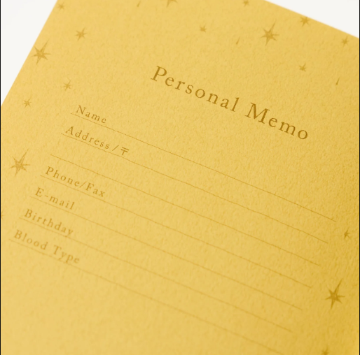 1 Day 1 Page Foil Stamped Clothbound MD Diary / MIDORI