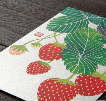 [Limited] Seasons Spring Silk-Print Postcard / MIDORI