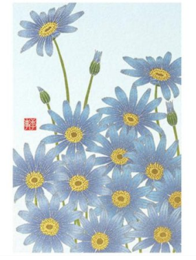 [Limited] Seasons Spring Silk-Print Postcard / MIDORI