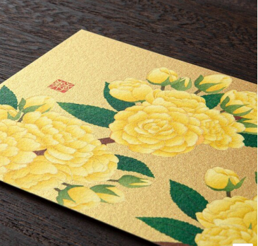 [Limited] Seasons Spring Silk-Print Postcard / MIDORI