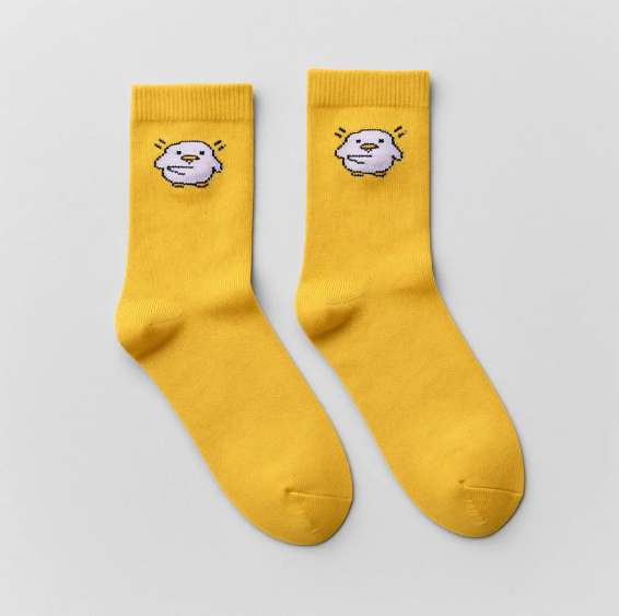Yellow Duck Crew Socks