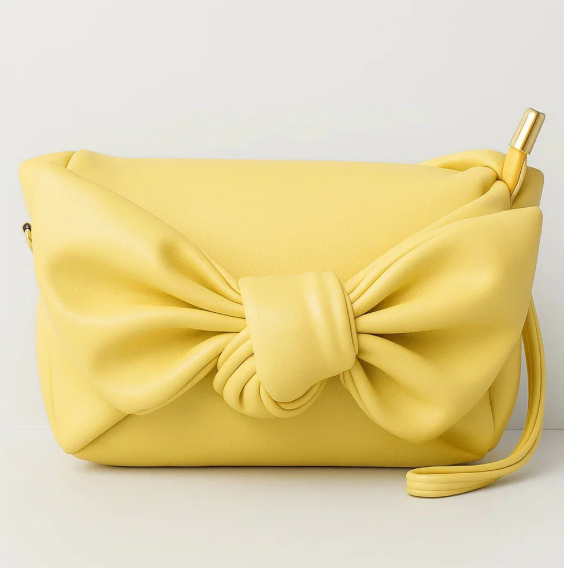 Knot Bow Sling Bag - Yellow