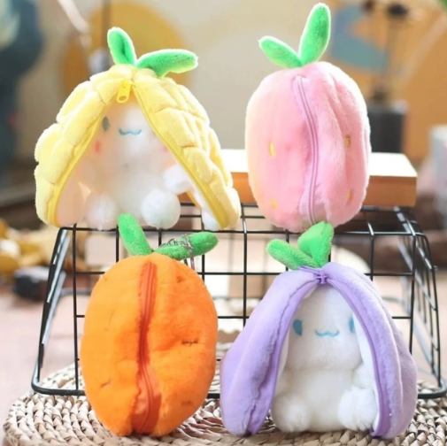 Fruit Bunny Plush Keychain