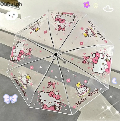 Hello Kitty Transparent Umbrella