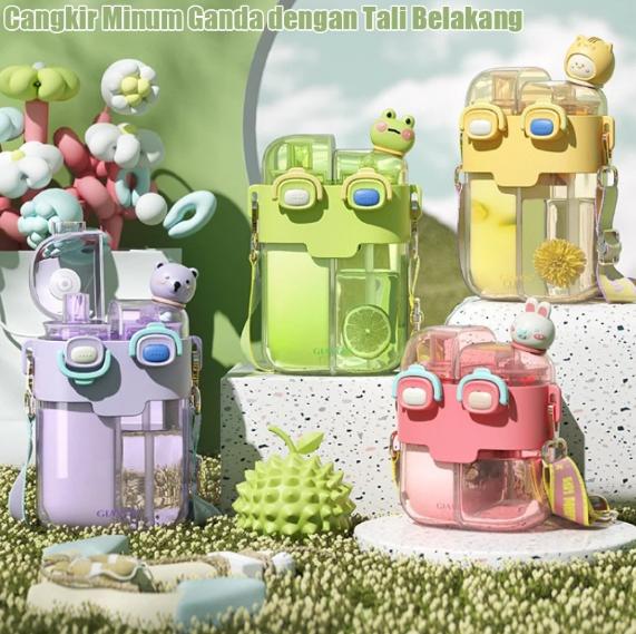 Cartoon Dual Water Bottle