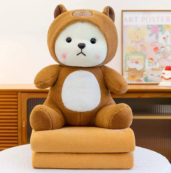 Hooded Bear Plush Toy