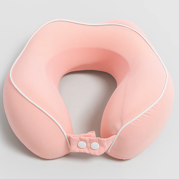 Pink Memory Foam Neck Pillow