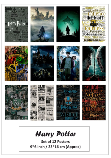 Harry Potter Poster Set of 12