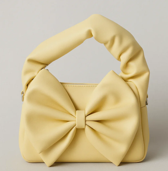 Cute Bow Sling Bag - Yellow