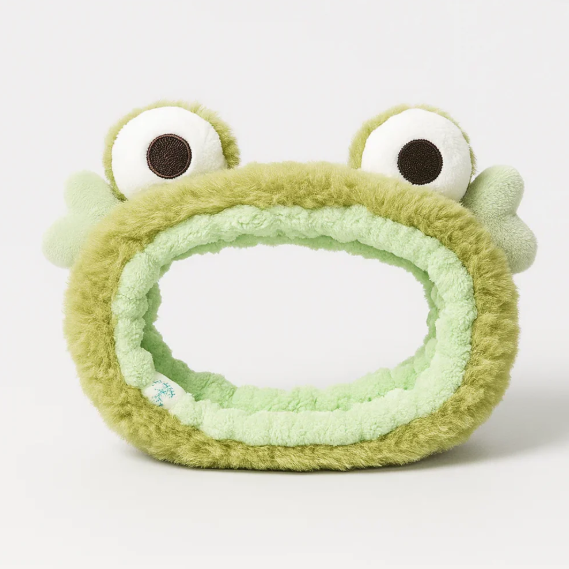 Frog Skincare Headband Green Soft