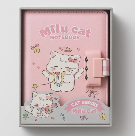 Milu Cat Notebook - Sweet Treat
