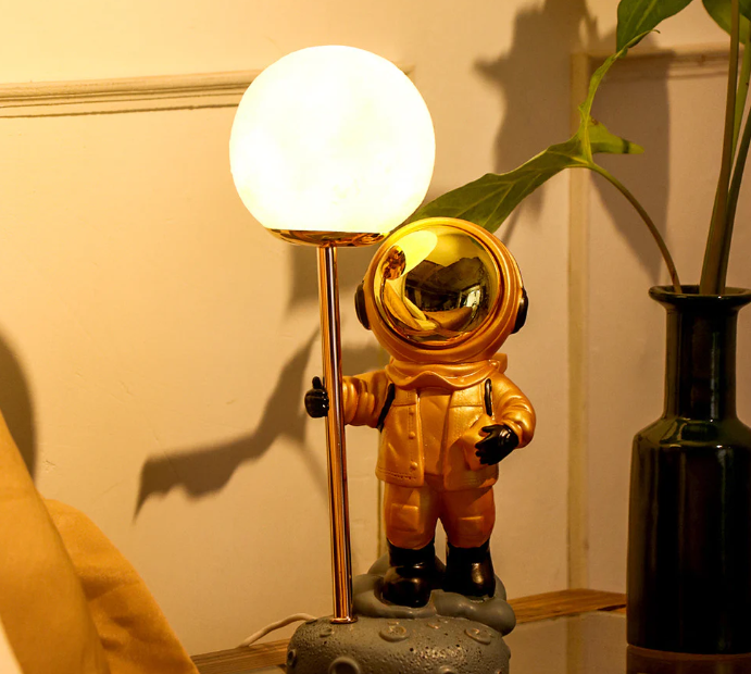 Astronaut Moon Lamp
