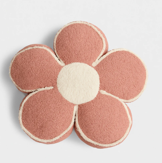 Soft Flower Pillow Pink