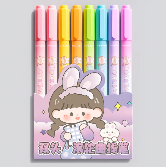 Dual Head Roller Pen Set