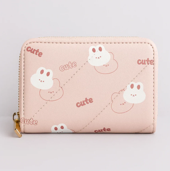 Cute Bunny Pink Card Holder