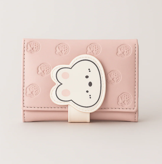Pink 3D Bunny Wallet