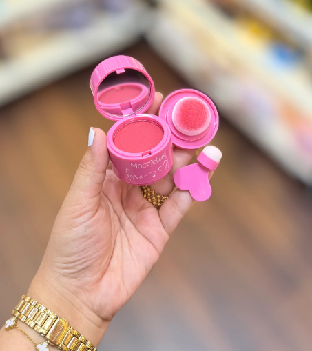 Dual Puff And Blush(Eye and Cheek)