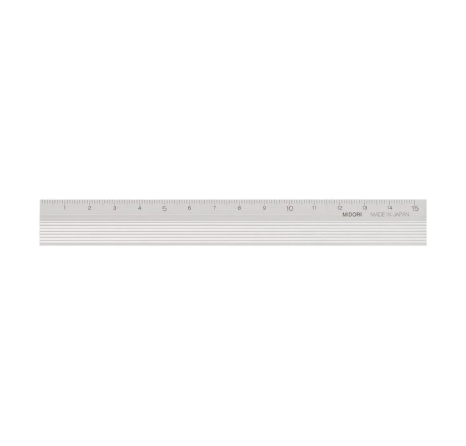 Aluminium Ruler 15cm  MIDORI