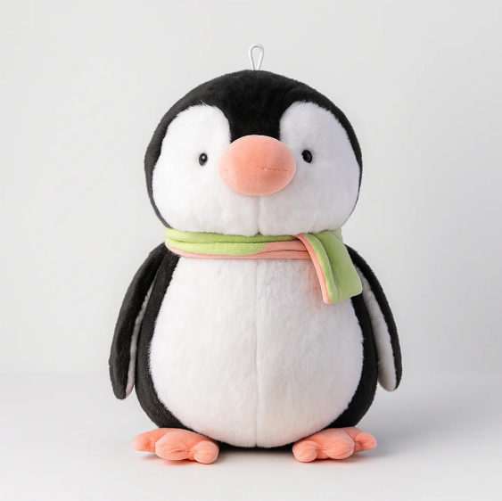Muffler Penguin Plush Toy black - Large