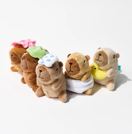 Bath-loving Capybara Plush Toys Gacha Capsule