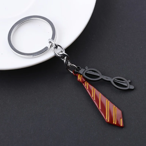 Hp Tie Metal Keychain