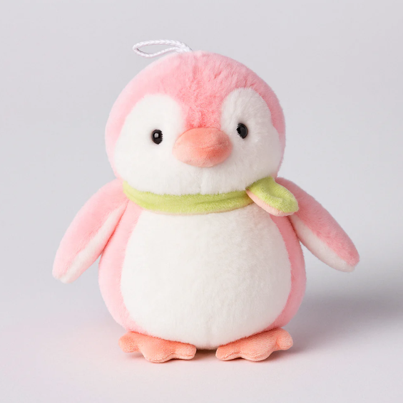 Muffler Penguin Plush Toy pink -Small