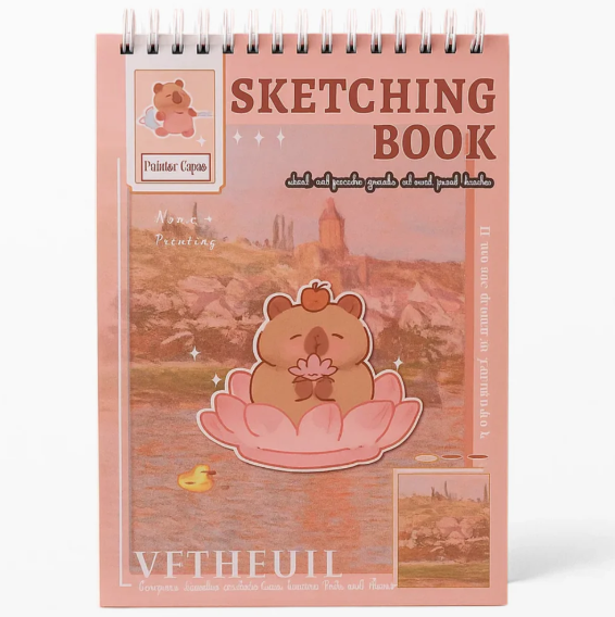 Capybara Sketching Book