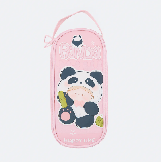 Panda Pencil Pouch - Pink