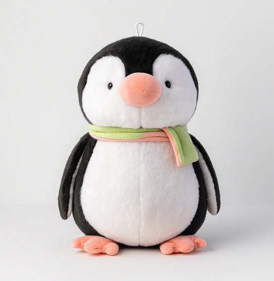 Muffler Penguin Plush Toy black - Small