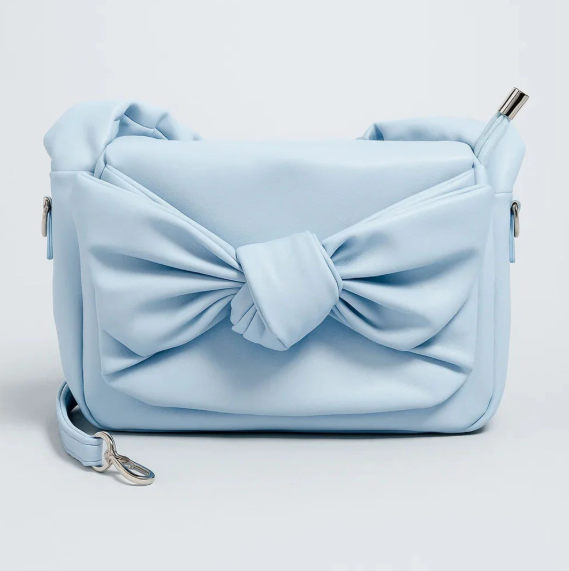 Knot Bow Sling Bag - Powder Blue