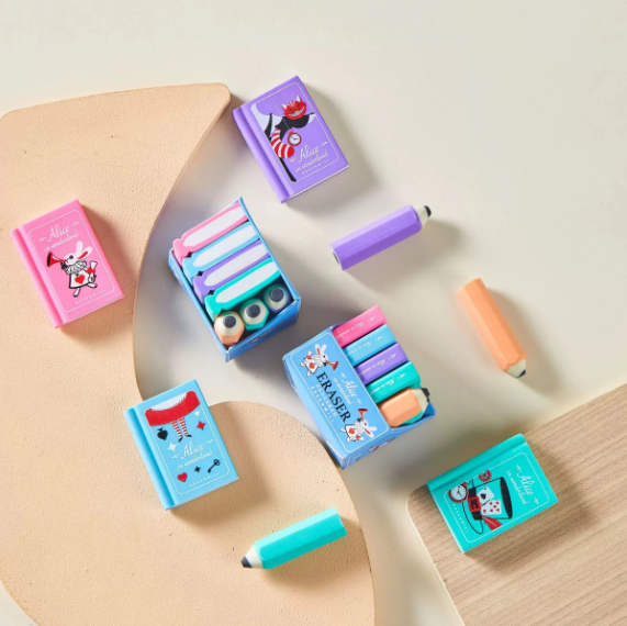 Book & Pencil Eraser Set