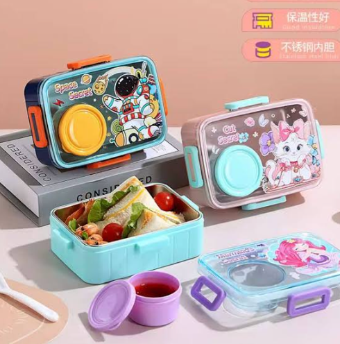 Cartoon Bento Kids Insulated Lunch Box