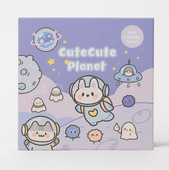 Cute Planet Sticker Set
