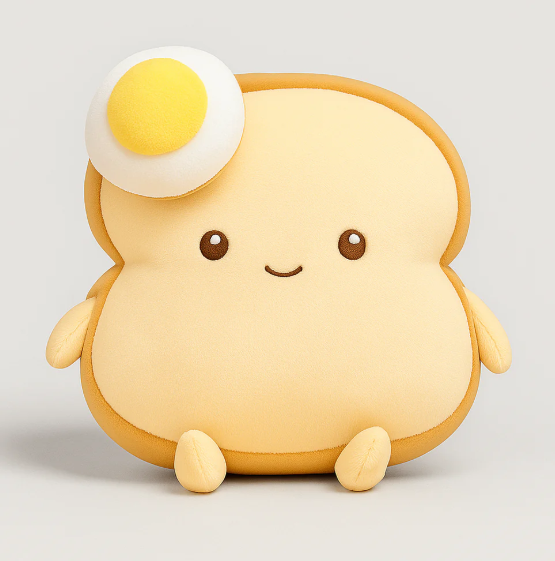 Egg Toastie Plushie (25cm)