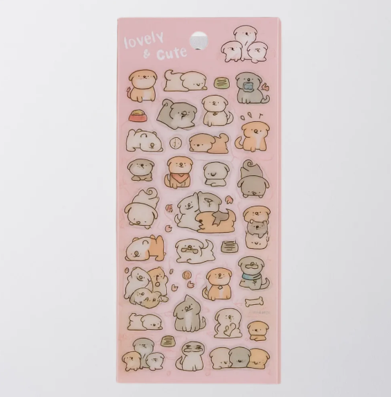 Lovely Sticker Sheet - Puppy