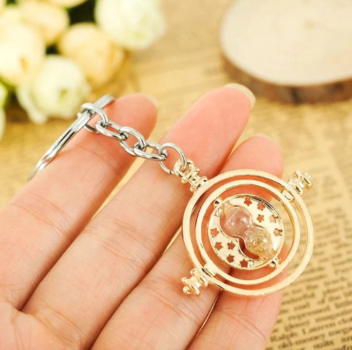 Hp Time Turner Metal Keychain