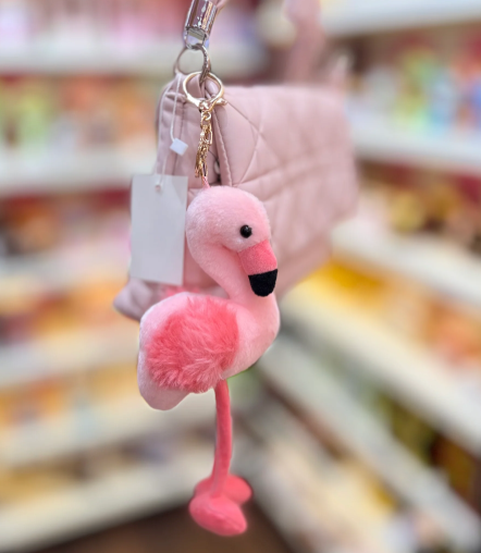 Flamingo Plush Bag Charm