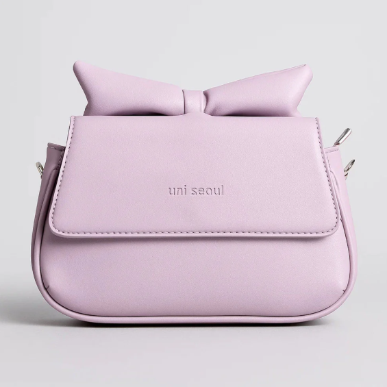 Puffed Bow Top Sling Bag