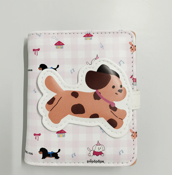 Playful Puppy Pink Wallet