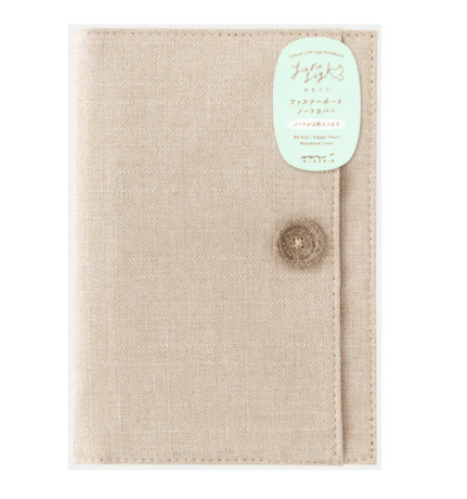 Yuru Log Zipper Pouch Notebook Cover / MIDORI