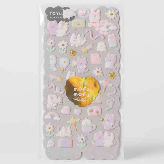 3D Fluffy Sticker Sheet - Unico