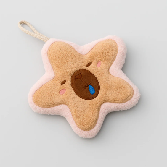 Star Capybara Shaped Hand Towel Pink