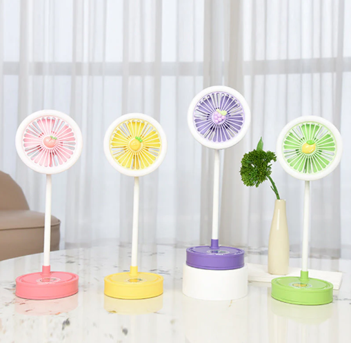 Fruit Rechargeable Touch 3 Speed Fan + Light