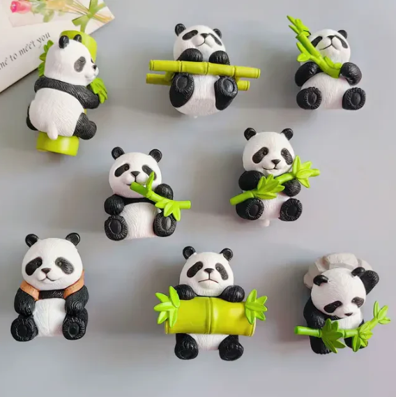 Bamboo Panda 3D Fridge Magnet