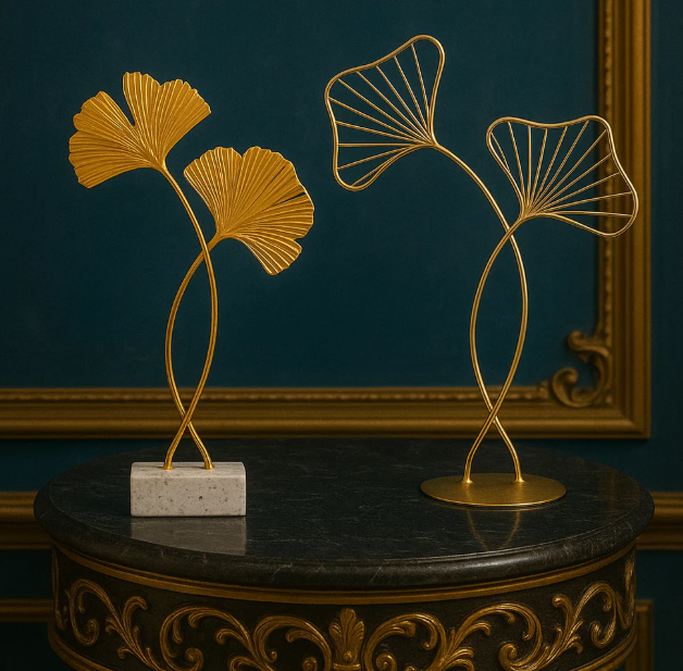 Ornamental Gingko Leaf Sculpture
