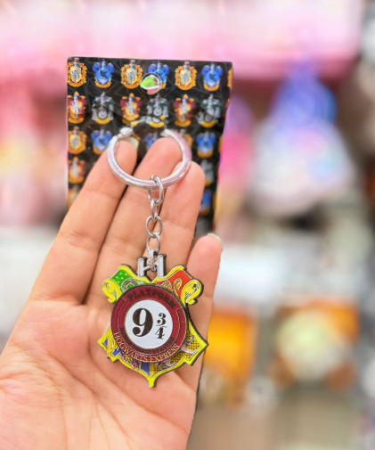 Hp Platform Metal Spinning Keychain