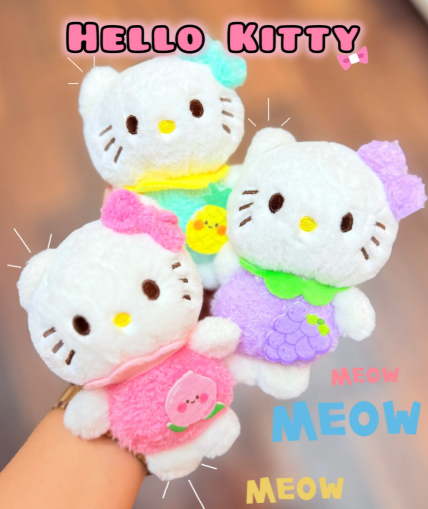 Fruit Hello Kitty Plush Bag Charm