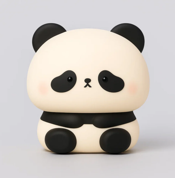 Big-Head Silicon Panda Night Lamp